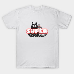 Super Paws - white T-Shirt